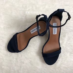 Steve Madden Declair Sandal Navy 7.5Wide NWT